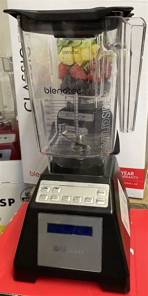 Blendtec Total Blender ES3 With Wildside BPA Free Jar Classic Black