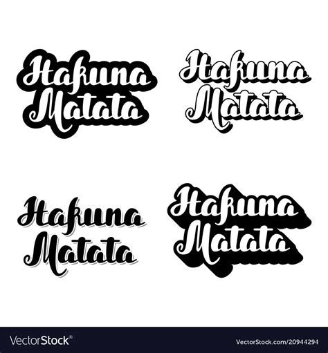 Hakuna Matata Writing