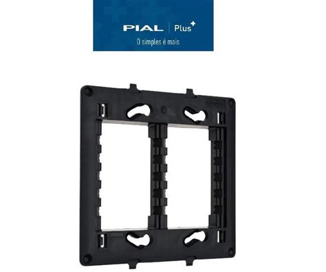 Suporte 4x4 Até 6 Módulos 612124NT Legrand Pial Plus Pial Legrand