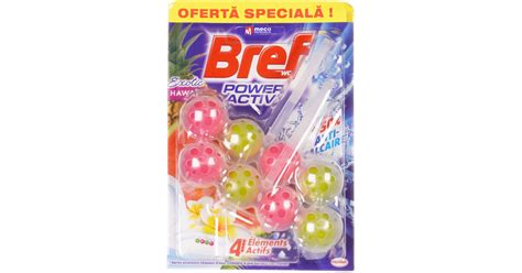 Odorizant WC Bref WC Power Aktiv 2buc Hawaii Mertecom Ro