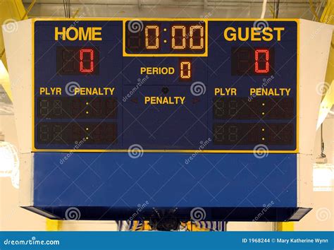 Ice Hockey Scoreboard Stock Images - Image: 1968244