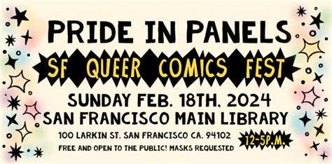 Pride In Panels SF Queer Comics Fest Silver Sprocket