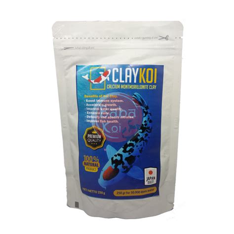 Claykoi Calcium Montmorillonite Clay Penjernih Air Kolam Ikan Koi