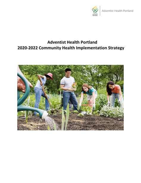 Adventist Health Portland 2020 2022 Community Health Implementation