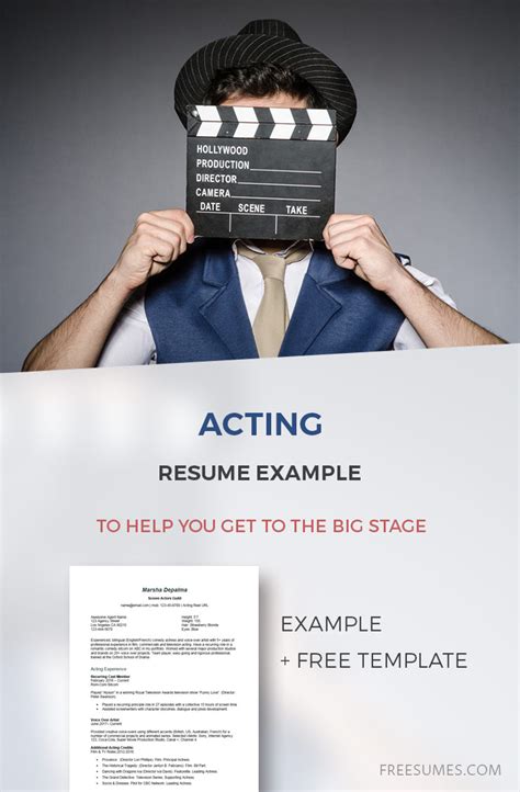 how to make a resume for acting
