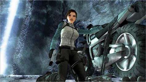 Обои для рабочего стола Tomb Raider Лара Крофт пистолетом 1920x1080