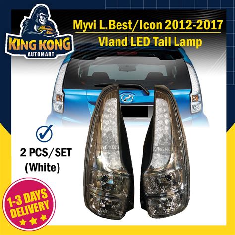 Vland Perodua Myvi Lagi Best Icon Led Tail Lamp Lampu