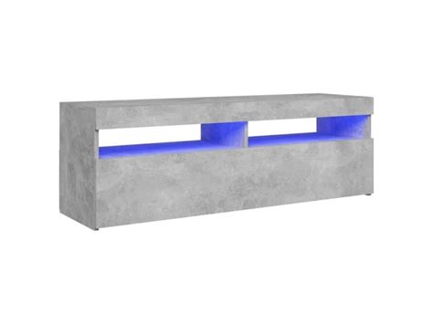 Meuble Tv Avec Lumi Res Led Gris B Ton X X Cm Conforama