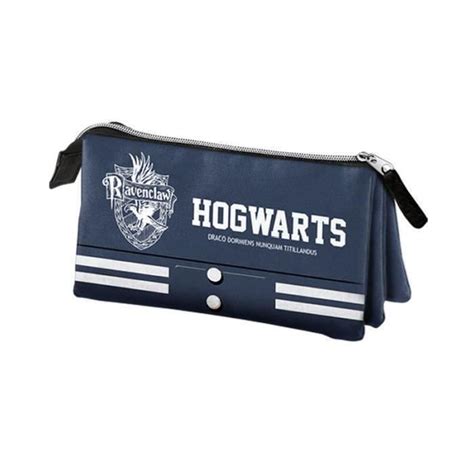 HARRY POTTER Trousse Scolaire Triple Bleue Ravenclaw Harry Potter