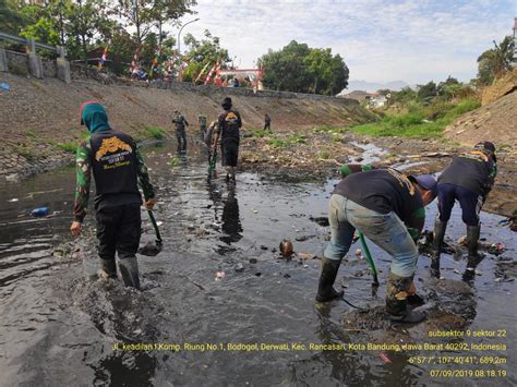 Sub Sektor 9 22 Citarum Harum Merekrut Warga Bersihkan Sungai Cipamokolan