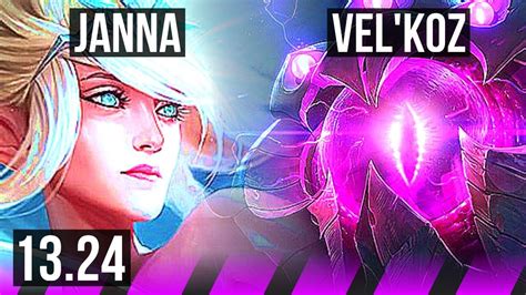 JANNA Samira Vs VEL KOZ Jhin SUP 5 3 14 400 Games EUW