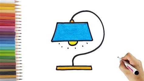 How to draw a Beautiful and charming lampshade - painting for kids