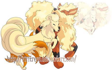 Ninetails x Arcanine by Viritress on DeviantArt