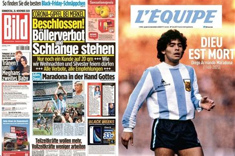 Las Portadas Más Impactantes Después De La Muerte De Maradona — Rockandpop