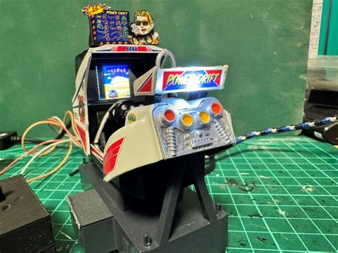 Classic Sega arcade cabinet recreated as detailed working miniature ...