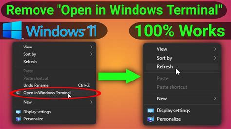 Remove Open In Windows Terminal From Right Click How To Edit Right