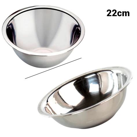 Tigela Bowl Saladeira Em Inox De Alimentos Multiuso 22cm Compre Agora