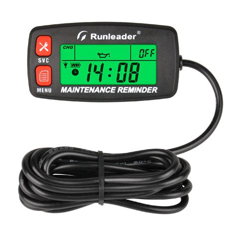 Buy Runleader Digital Self Powered Hour Meter Tachometer Rpm Alert