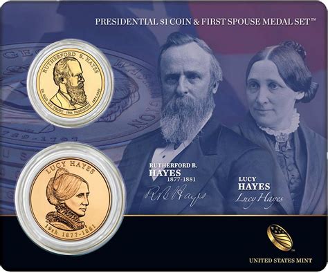 Rutherford B. Hayes 2011 Presidential One Dollar Coin & First Spouse ...