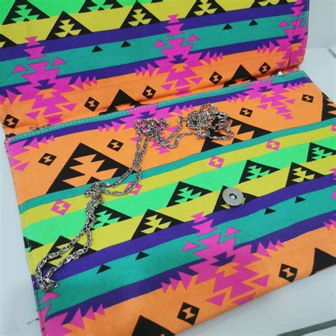 Aztec Colourful Print Clutch Two Way Women S Fashion Bags Wallets