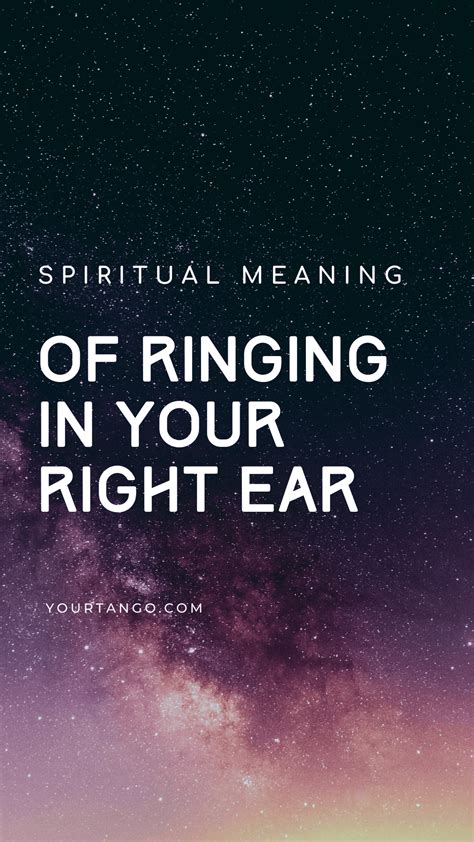 What Ringing In Your Right Ear Means Spiritually Spiritual Meaning