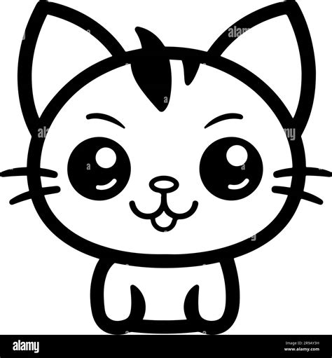 Vector Artwork Cute Cat Illustration Stock Vector Image And Art Alamy