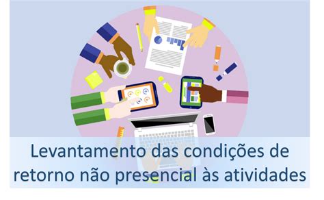 Levantamento das condições de retorno não presencial às atividades