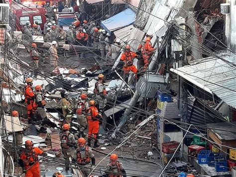 Criança morre em desabamento de prédio residencial no Rio