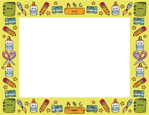 Printable School Page Borders Landscape