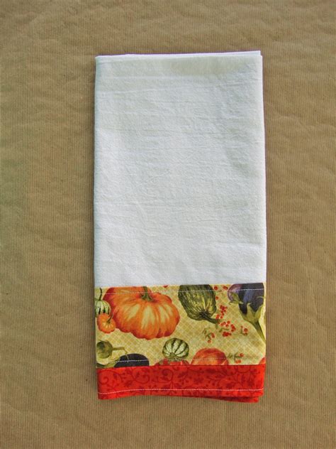 LAST CALL Autumn Fall Flour Sack Towel Pumpkin Kitchen Dish Etsy