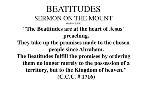 Ppt Beatitudes Sermon On The Mount Matthew 5 3 12 Powerpoint Presentation Id 3573438