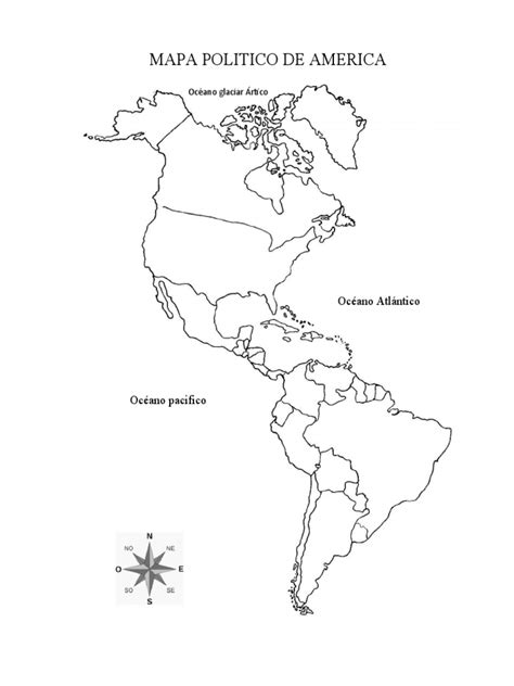 Mapa Politico De America Para Imprimir Pdf 53 Off