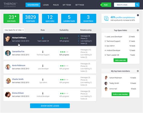 Crm Ux Ui For New Startup Behance