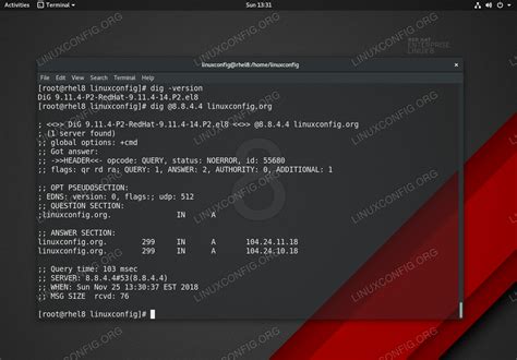 How To Install Dig On Rhel Centos Linuxconfig