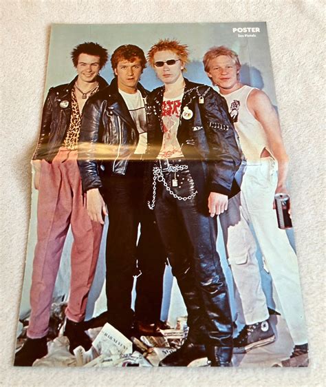 Sex Pistols Poster Punk Band Johnny Rotten Sid Vicious Swedish Poster Magazine S