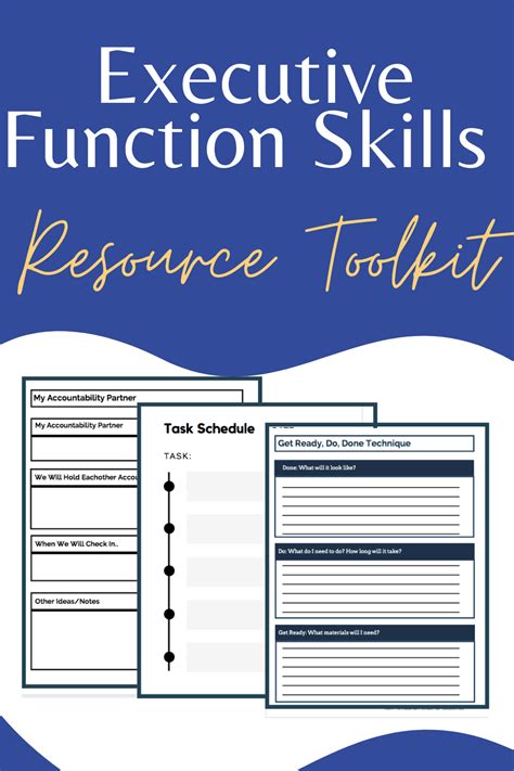 Printable Executive Functioning Skills Checklist