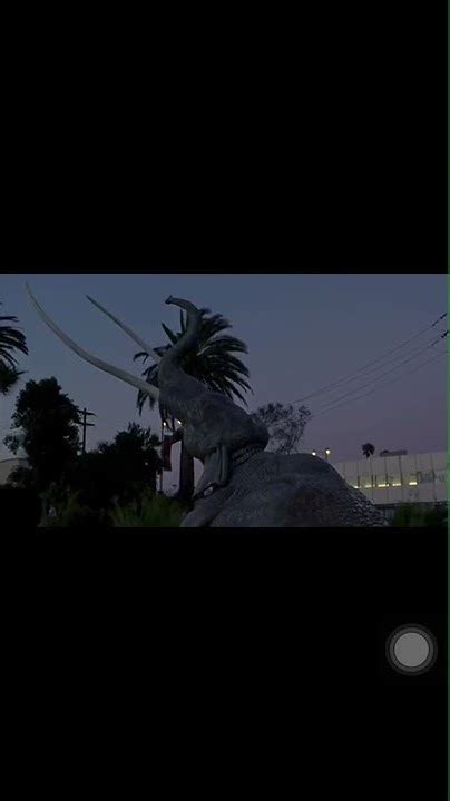 Volcano 1997 Mammoth Statue At The La Brea Tar Pits Sinks Youtube