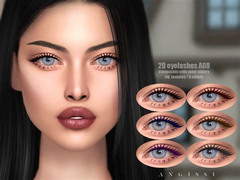 The Sims Resource 2D Eyelashes A08