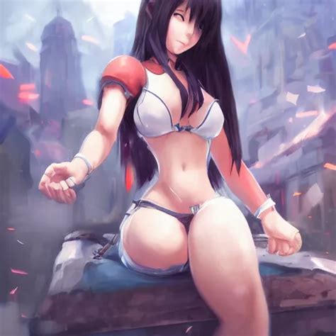 High Quality Art Of Tifa Lockhart Having Fun By Wlop Stable Diffusion