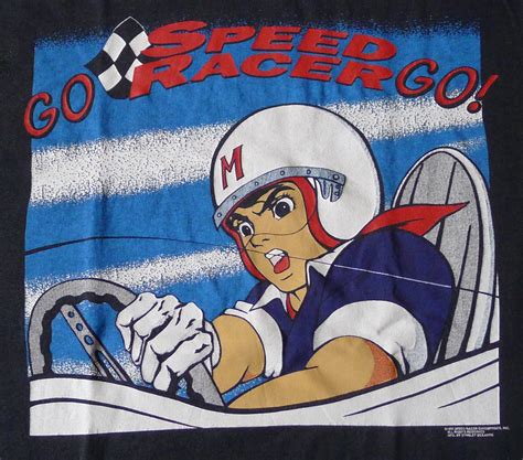 Vintage 1993 Speed Racer Mach Go Go Go Japanese Anime Manga T