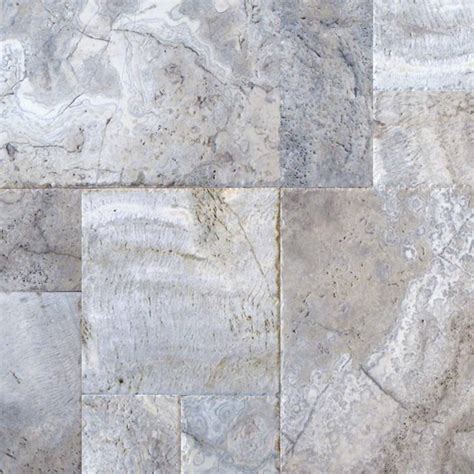 Travertine Pavers Tuscan Silver 24x24 3cm Floorlife