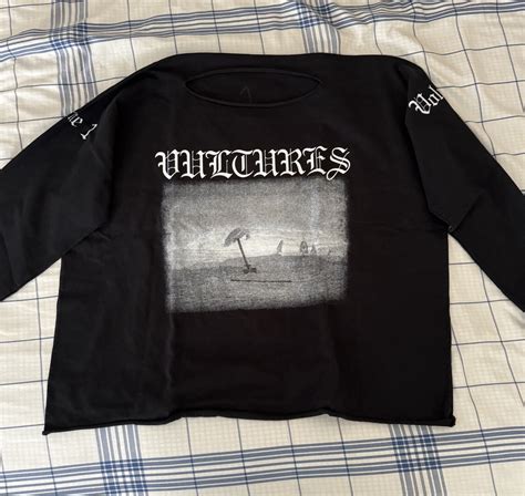 Kanye West Gosha Vultures Volume 1 Album Cover Long Sleeve Black Size