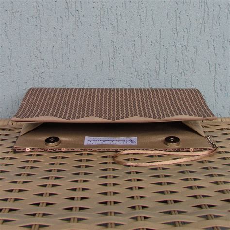 Clutch Paetê Fosco Nude Elo Produtos Especiais