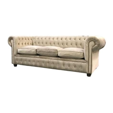 Sillon Chesterfield Cuerpos Pana O Simil Cuero Central