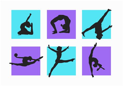 Gymnastics Silhouette Clip Art