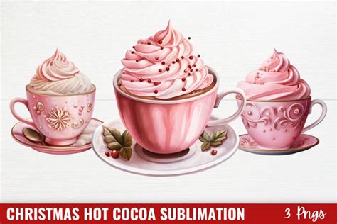 Christmas Hot Cocoa Sublimation Clipart