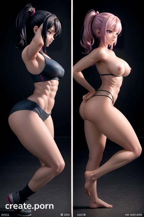 Model Massive Ass Split Screen AI Porn