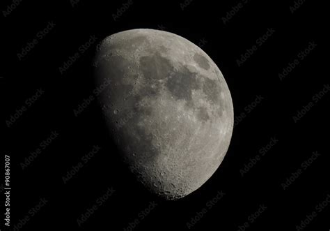 Gibbous moon Stock Photo | Adobe Stock