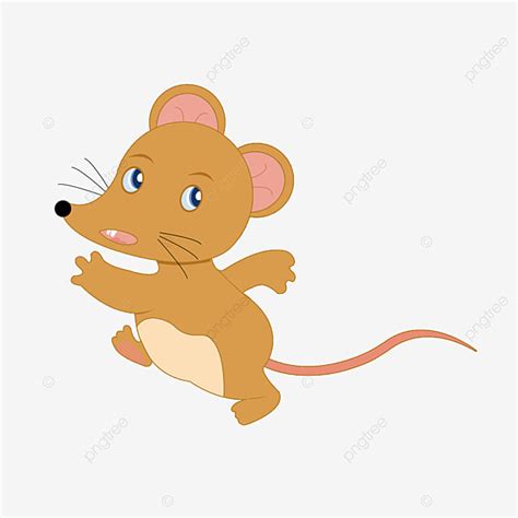 Mouse Running Away Vector Material, Run Away, Mouse, Chinese Zodiac PNG ...