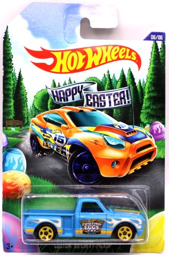 Hot Wheels 2015 Easter Eggsclusives 6 Custom 1969 Chevy PU Lt Blue Yel5spk S EBay
